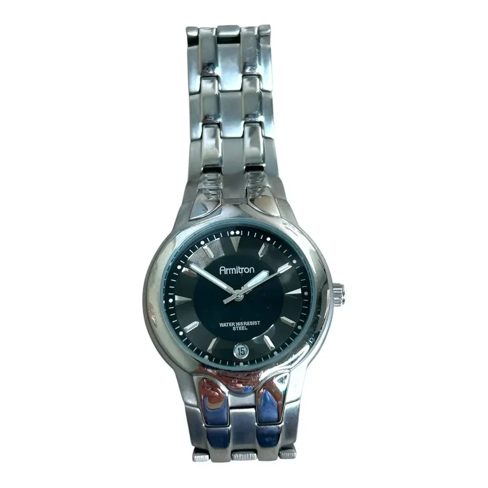 ARMITRON 20/1897 Mens Stainless Steel Silver 165 Feet Water Resistant